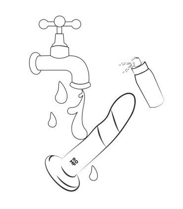 ROMP DIZI SILICONE DILDO WITH SUCTION CUP TRICOLOR 18 CM