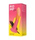 ROMP DIZI SILICONE DILDO WITH SUCTION CUP TRICOLOR 18 CM