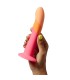 ROMP DIZI SILICONE DILDO WITH SUCTION CUP TRICOLOR 18 CM
