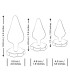 ROMP LUSTER ANAL TRAINING KIT S M L WITH FLOWER SHAPED BASE
