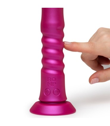 ROMP JIGGLE UP AND DOWN VIBRATOR WITH PINK SUCTION CUP