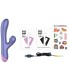 ROMP PULSE RABBIT DUAL G SPOT VIBRATOR ELECTRIC BLUE