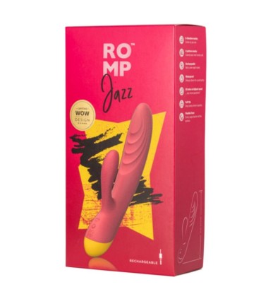 ROMP JAZZ RECHARGEABLE RABBIT VIBRATOR RED