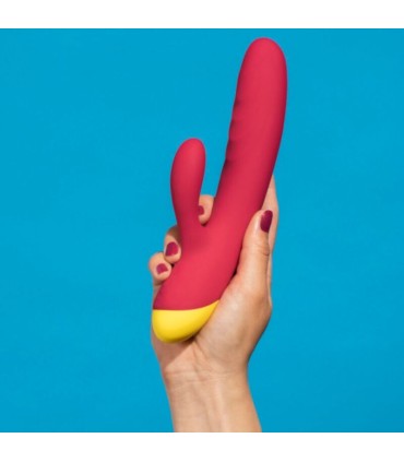 ROMP JAZZ RECHARGEABLE RABBIT VIBRATOR RED