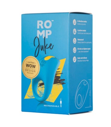 ROMP JUKE SILICONE PENIS RING WITH CLITORAL STIMULATION VIBRATOR