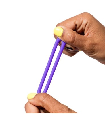 ROMP REMIX TRIO SET OF 3 PURPLE SILICONE PENIS RINGS