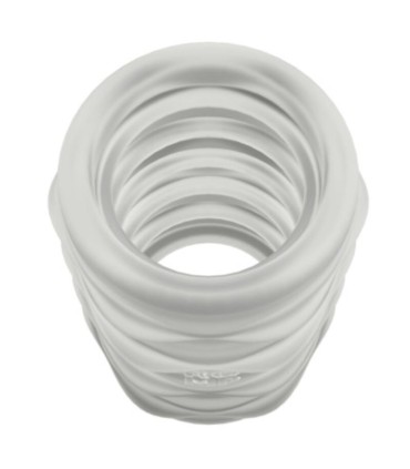 ROMP MOSH TRANSPARENT MALE MASTURBATOR WITH 6 CM REVERSBLE SHEATH