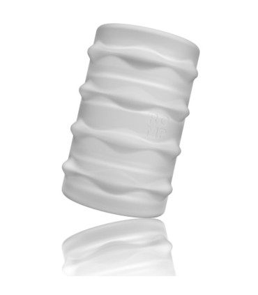 ROMP MOSH TRANSPARENT MALE MASTURBATOR WITH 6 CM REVERSBLE SHEATH