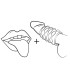 ROMP MOSH TRANSPARENT MALE MASTURBATOR WITH 6 CM REVERSBLE SHEATH