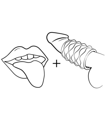 ROMP MOSH TRANSPARENT MALE MASTURBATOR WITH 6 CM REVERSBLE SHEATH