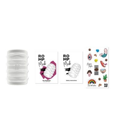 ROMP MOSH TRANSPARENT MALE MASTURBATOR WITH 6 CM REVERSBLE SHEATH