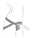 ROMP PICCOLO HARNESS SILICONE DILDO WITH TRICOLOR SUCTION CUP 14 CM