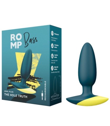 ROMP BASS PLUG ANAL VIBRATOR 10 CM GREEN