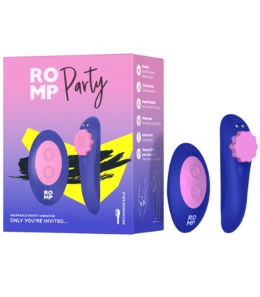 ROMP PARTY MAGNETIC VIBRATING SILICONE PANTIE WITH REMOTE CONTROL