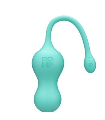 ROMP CELLO MULTIFUNCTION VIBRATING EGG TURQUOISE REMOTE CONTROL