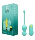ROMP CELLO MULTIFUNCTION VIBRATING EGG TURQUOISE REMOTE CONTROL