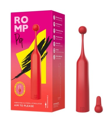 ROMP POP HIGH FREQUENCY CLITORAL STIMULATOR RED