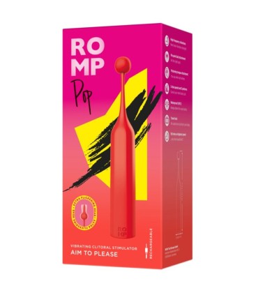 ROMP POP HIGH FREQUENCY CLITORAL STIMULATOR RED