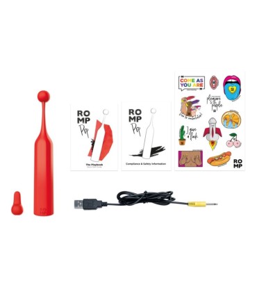 ROMP POP HIGH FREQUENCY CLITORAL STIMULATOR RED