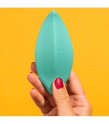 ROMP WAVE VIBRATOR CLITORAL STIMULATOR ERGONOMIC SHAPE AQUA GREEN