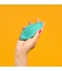 ROMP WAVE VIBRATOR CLITORAL STIMULATOR ERGONOMIC SHAPE AQUA GREEN