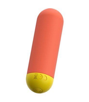 ROMP RIOT MULTIFUNCTION VIBRATING BULLET ORANGE YELLOW