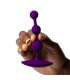 ROMP AMP PURPLE FLEXIBLE SILICONE ANAL BEADS 125 CM PURPLE