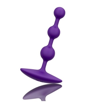 ROMP AMP PURPLE FLEXIBLE SILICONE ANAL BEADS 125 CM PURPLE