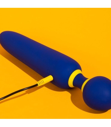ROMP FLIP VIBRATING WAND SILENT 10 MODES BLUE