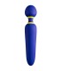ROMP FLIP VIBRATING WAND SILENT 10 MODES BLUE