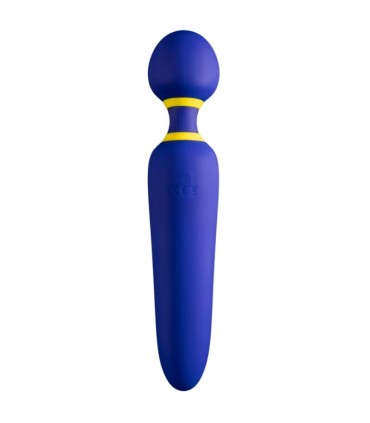 ROMP FLIP VIBRATING WAND SILENT 10 MODES BLUE