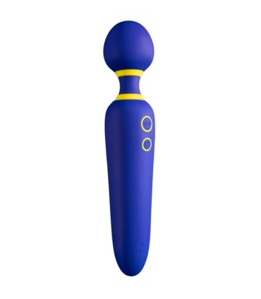 ROMP FLIP VIBRATING WAND SILENT 10 MODES BLUE