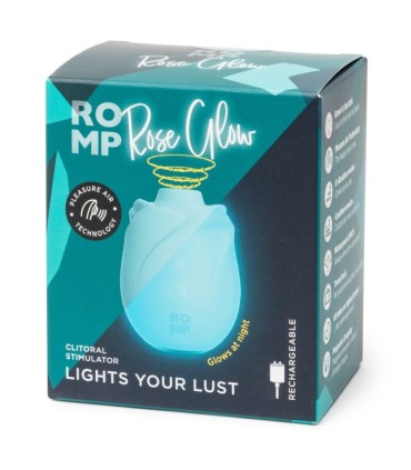 ROMP ROSE GLOW CLITORAL SUCTION TOOL GLOW IN THE DARK