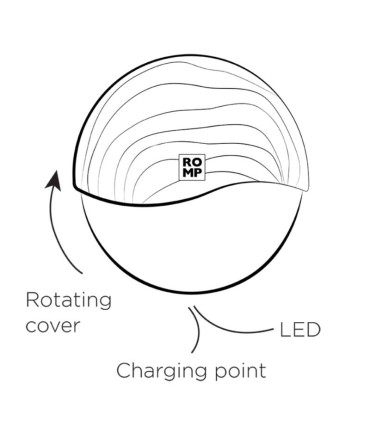 ROMP SPIN CLITORAL SUCTION ANTITUDE WITH ROTATING OPENING AND CLOSING