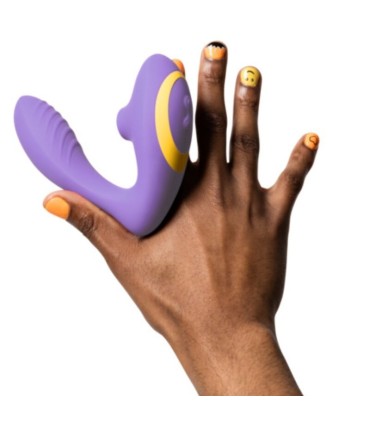 ROMP REVERB G SPOT STIMULATOR AND CLITORAL SUCTION DEVICE PURPLE