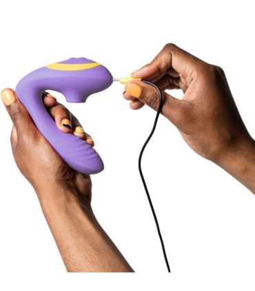 ROMP REVERB G SPOT STIMULATOR AND CLITORAL SUCTION DEVICE PURPLE