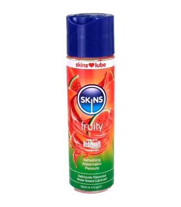 SKINS FRUITY LUBRICANTE BASE DE AGUA SANDIA 130 ML