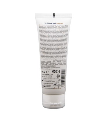 HOT SUPERGLIDE LUBRICANTE COMESTIBLE BASE AGUA COCO 75 ML