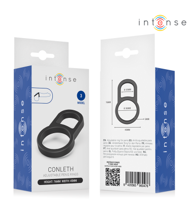 INTENSE CONLETH ADJUSTABLE DOUBLE PENIS RING MODEL 3