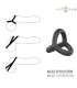 INTENSE JOHN ADJUSTABLE TRIPLE PENIS RING MODEL 4