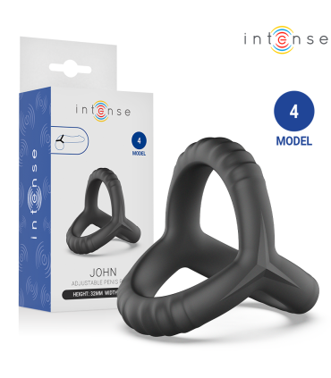 INTENSE JOHN ADJUSTABLE TRIPLE PENIS RING MODEL 4