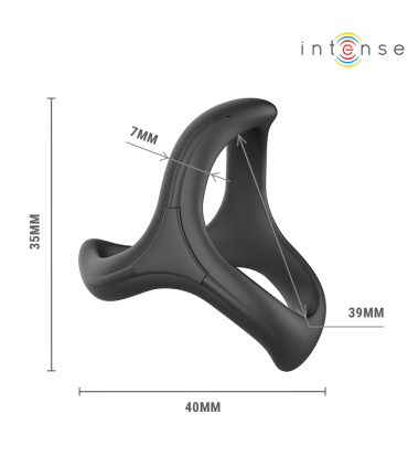 INTENSE ALFIE ADJUSTABLE TRIPLE PENIS RING MODEL 6