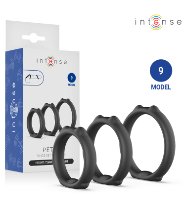 INTENSE PETER SET OF 3 PENIS RINGS MODEL 9