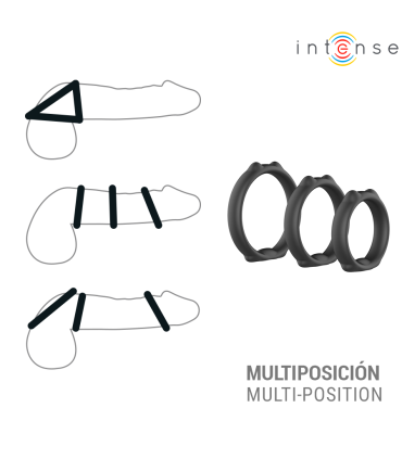 INTENSE PETER SET OF 3 PENIS RINGS MODEL 9