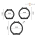 INTENSE PETER SET OF 3 PENIS RINGS MODEL 9