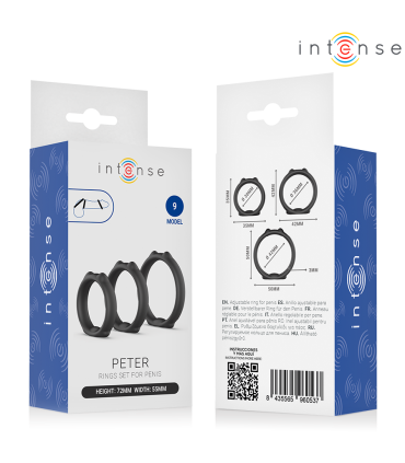 INTENSE PETER SET OF 3 PENIS RINGS MODEL 9