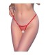 CHILIROSE CR 4856 RED FISHNET MICRO THONG S M
