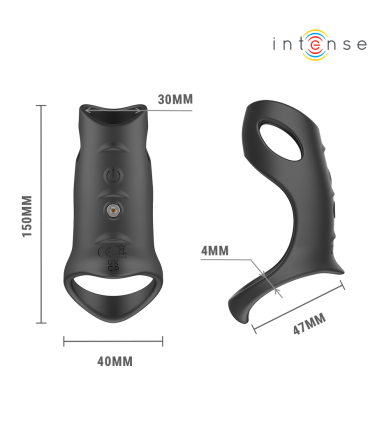 INTENSE JEROME ADJUSTABLE VIBRATING PENIS RING MODEL 12