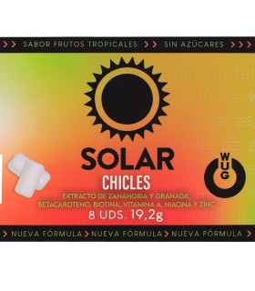 WUG SOLAR FUNCTIONAL VITAMIN ZINC TROPICAL FRUITS FLAVOUR GUM BLISTER 8 PCS