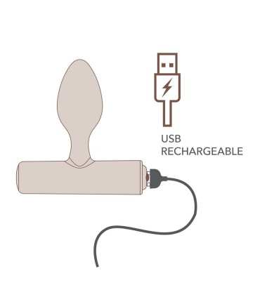 ROCKS OFF NOVA SOLARIS RECHARGEABLE SLIM POWERFUL ANAL PLUG 16 FUNCTION BLACK